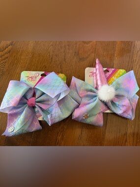 JoJo Siwa Mermaid Bow Set 🧜‍♀️ Unicorn + Pastel Bundle (2)